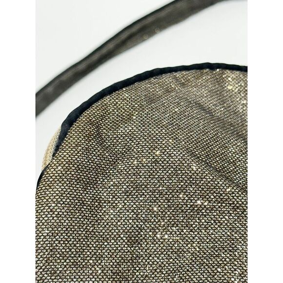 Victoria's Secret Women's Weekender‎ Metallic Glitter Tote Bag Gold Black - Picture 10 of 14